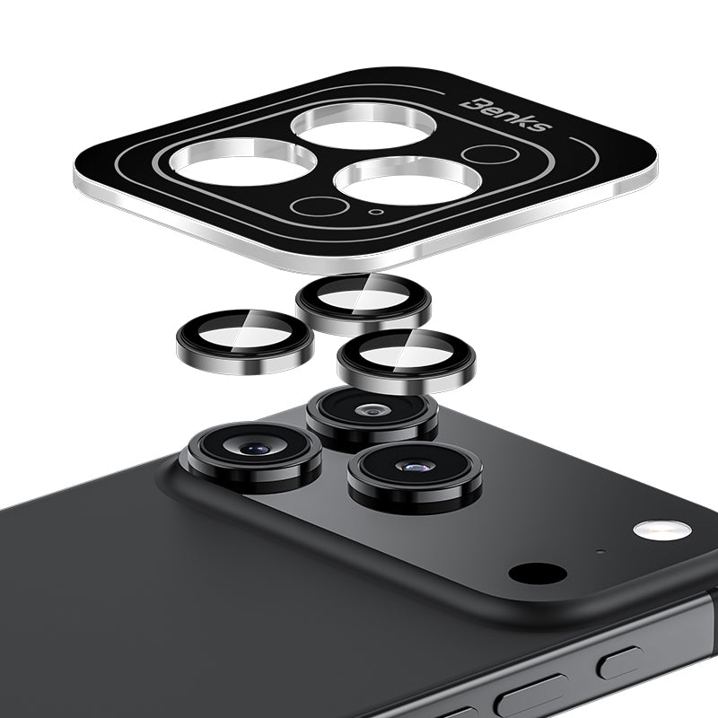 Benks iPhone 17 Pro DR Safir Kamera Lens Koruyucu Benks iPhone 17 Pro DR Safir Kamera Lens Koruyucu